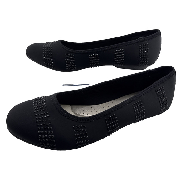 Karen Scott Ralleigh Ballet Flats Created for Macy's Black size 7.5 M NWB - Picture 1 of 8